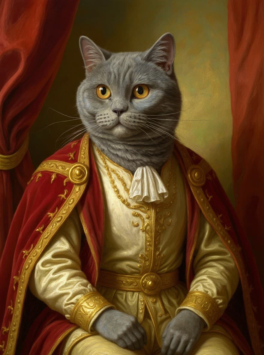 Portrait Royal généré par IA — exemple