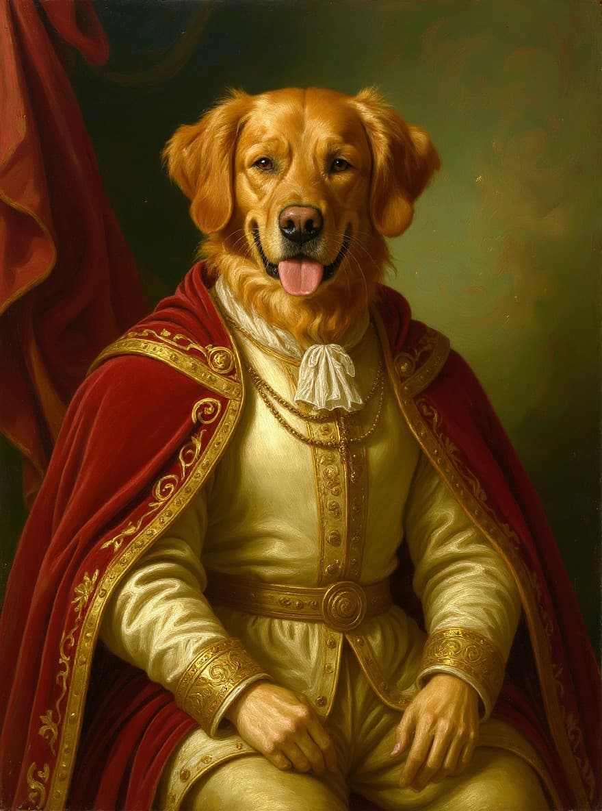 Portrait Royal généré par IA — exemple