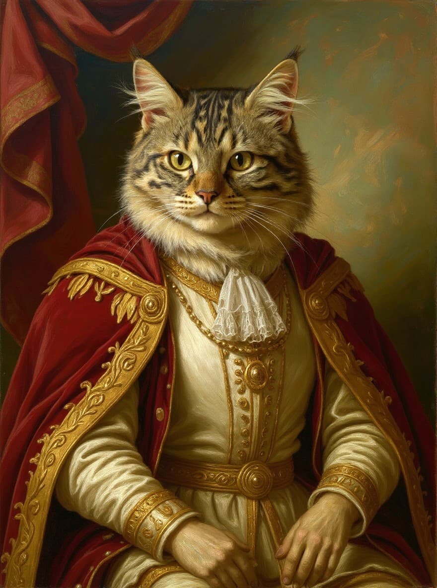 Portrait Royal généré par IA — exemple