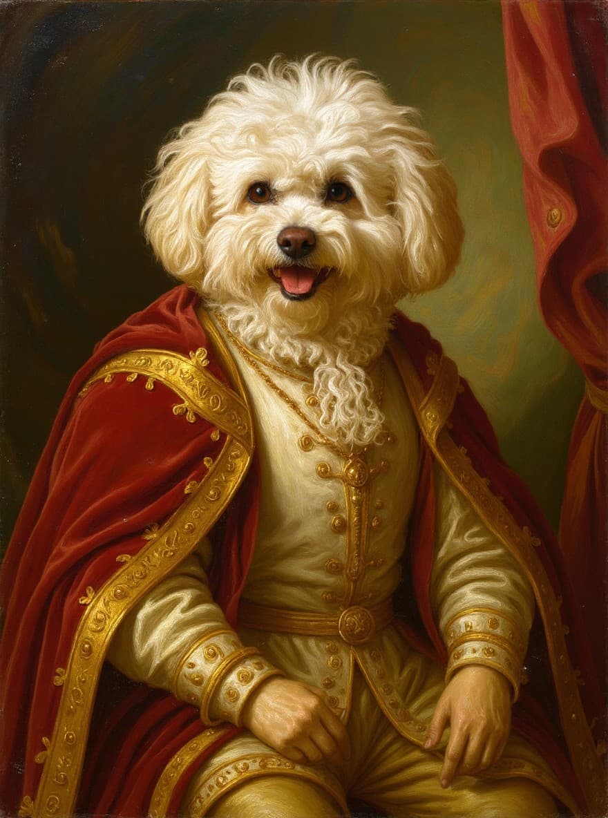 Portrait Royal généré par IA — exemple