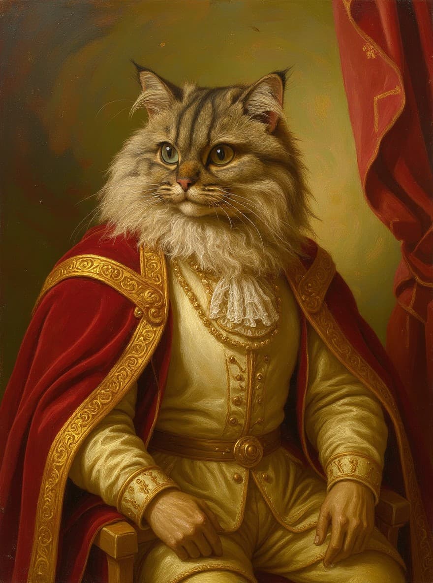 Portrait Royal généré par IA — exemple