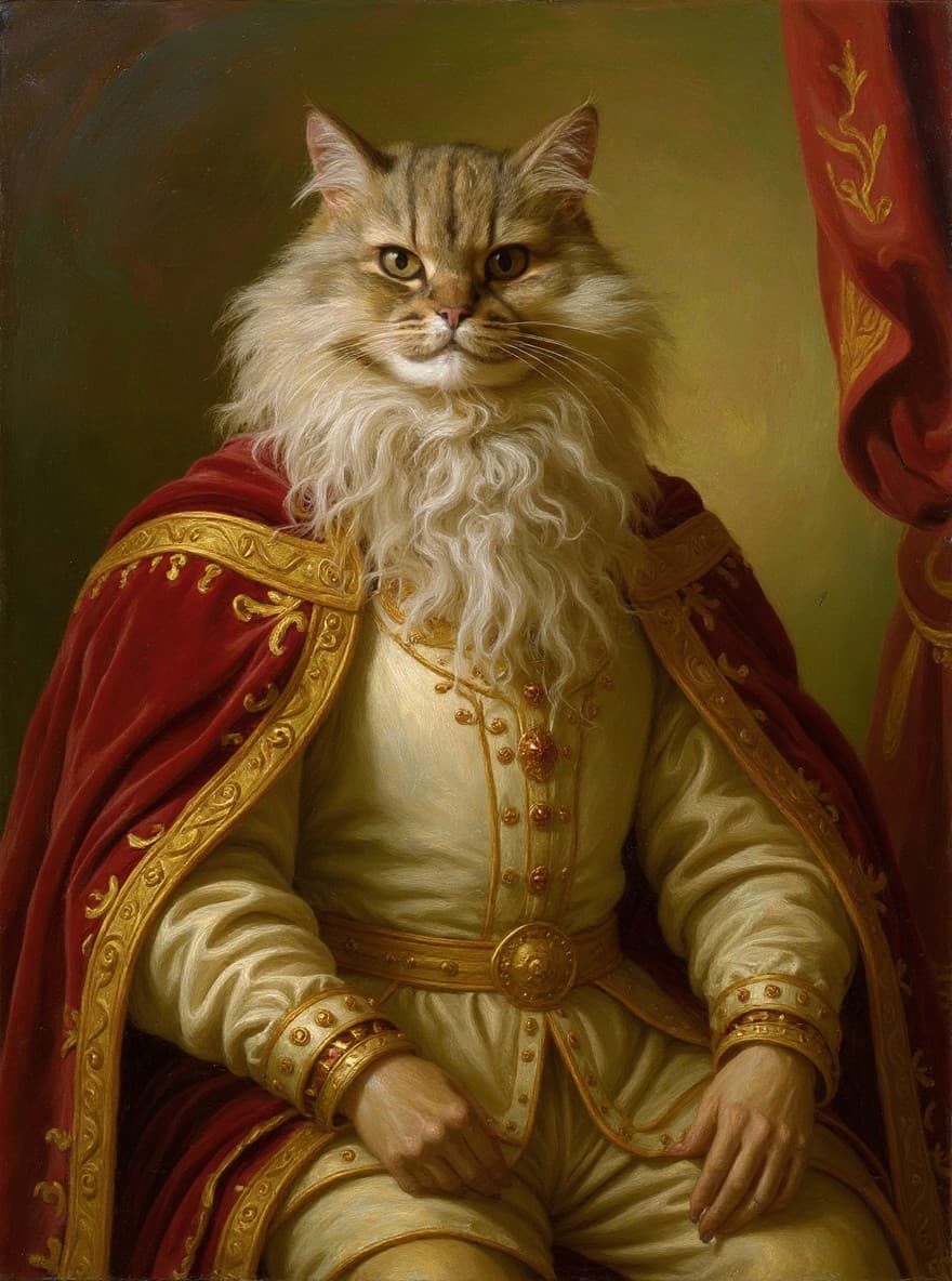 Portrait Royal généré par IA — exemple