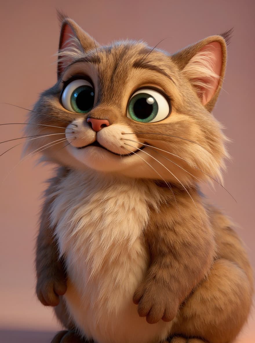 Cartoon / Pixar généré par IA — exemple