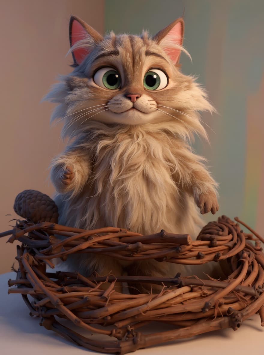 Cartoon / Pixar généré par IA — exemple